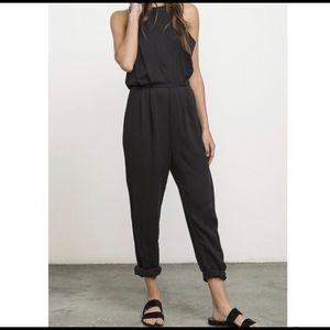 RVCA Black Jumpsuit With Cutout Back